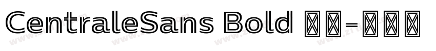 CentraleSans Bold 粗体字体转换